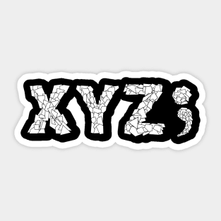 XYZ; Sticker